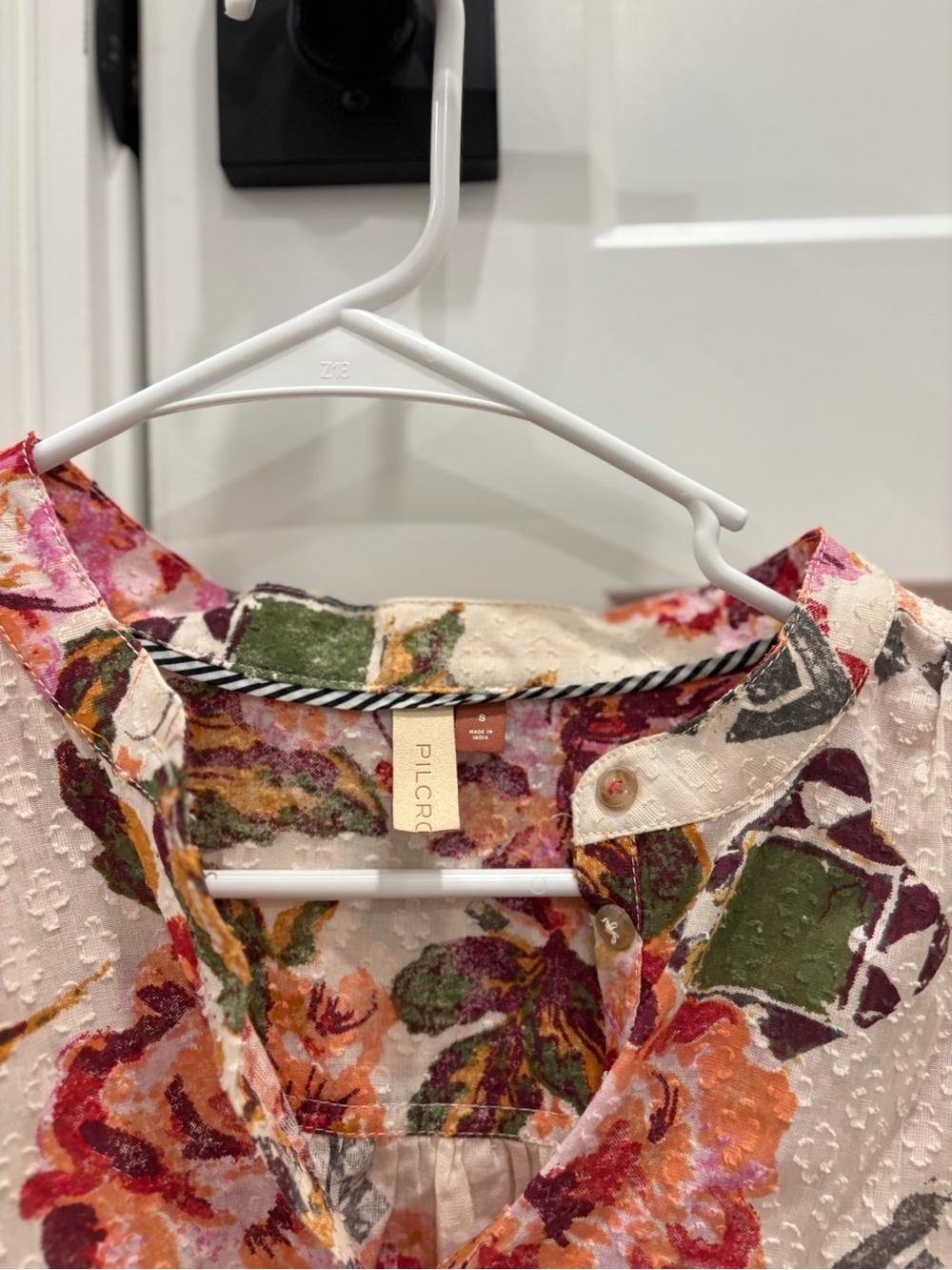 Pilcro By Anthropologie Cropped Surf Blouse Size Small - Picture 3 of 7